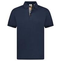 Burberry 'Hartford' Check Placket Polo Navy