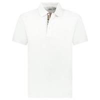 Burberry 'Hartford' Check Placket Polo White
