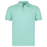 Burberry 'Hartford' Check Placket Polo Summer Mint