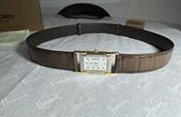 BURBERRY Men Faux Watch Leather Croc Effect Belt Size 90 RRP £650 NEW BOX - 90/36 Regular