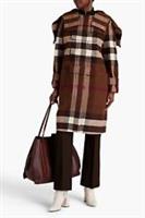 Burberry Genuine Duffle Check Wool Blend Felt Hooded Coat NEW - UK 6 Plus