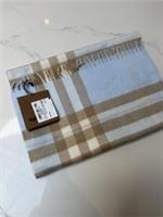 Burberry Blue Check Cashmere Scarf - 168 x 30cm BNWT RRP £420