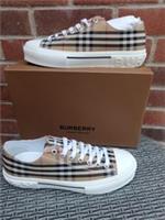 Burberry Genuine Men's Low Top Check Sneakers UK 11 EU 45 US 12 RRP £495