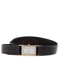 BURBERRY Men Faux Watch Leather Croc Effect Belt Size 95 RRP £650 NEW! - 95/38 Regular