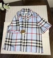 BURBERRY Silk Check Tierney Pajama Shirt Top Blouse Sz UK 8 RRP £790 NEW - UK 8 Regular