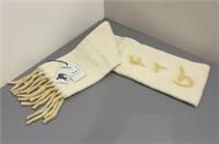 Burberry Reversible Logo Alpaca Wool Blend Scarf Sandstone RRP £255.00