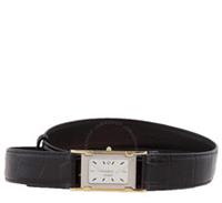 BURBERRY Men Faux Watch Leather Croc Effect Belt Size 100 RRP £650 NEW! - 100/40 Regular