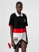 Burberry Striped Cotton Reconstructed Polo Shirt Dress Size XS RRP &pound;900 NEW TAGS - XS Regular