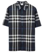 Burberry Brit Check Shirt Mens Small Blue Cotton Button Up Long Sleeve BNWT Auth - S Regular