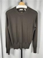 Burberry Jumper Mens XS Dark Brown 100% Wool Crew Neck Sweater BNWT Italy Made - XS Regular