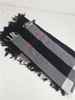 Authentic Burberry Tricolour Wool Scarf New Without Tags