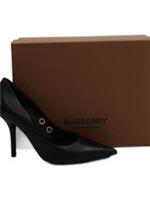 Burberry Women's Heels UK 5 Black 100% Leather Court New with tags