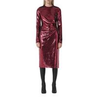 Burberry Bodycon Midi Dress M in Red RRP &pound;4790