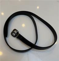 Burberry Ladies Skinny Black Belt - Size 3 - 104cm Total