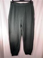 NWT BURBERRY Vine Green Fine Knit Joggers Sweatpants Blue Logo Embroidery Size M - M Regular