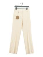 Burberry Women's Suit Trousers UK 6 Cream Wool New with tags