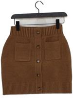 Burberry Women's Mini Skirt M Brown Cotton with Polyester Mini New with tags