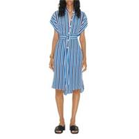 Burberry Shirt Midi Dress UK10 in Blue RRP &pound;1250