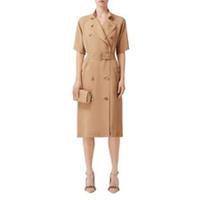 Burberry Shirt Midi Dress UK6 in Tan RRP &pound;1490