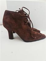 Burberry Women's Storm Bootie Suede Heeled Booties Boots Shoes Uk 6.5 EUR 39.5
