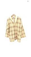 Brand New Mens Burberrys Cotton Push Vintage Nova Check Zip Up Loungewear (L) - L Regular