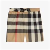 Burberry Exaggerated Check Drawcord Swim Shorts - Archive Beige - S Regular