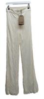 Burberry Ivory Jersey Wide Leg Lined trousers uk 6 ladies fashion BNWT - 6 Regular