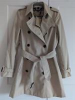 BNWT Burberry Stone Beige Harbourne Mid Length Trench Coat UK 8 US 6 - 8 Regular