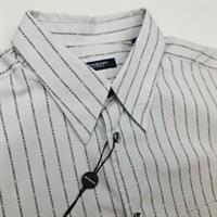 Burberry Vintage Shirt Large Men Grey Short Sleeve Print Genuine Regular Fit - L Regular