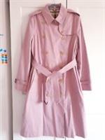 BNWT Burberry Chalk Pink Kensington Pure Cotton Trench Coat UK 16 US 14 £1890 - 16 Regular