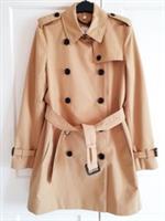 New with Tags Burberry Honey Beige Harbourne Mid Length Trench Coat UK 10 US 8 - 10 Regular
