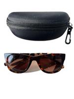 Burberry Polished Brown Dark Tortoise Sunglasses Frame Square Animal Print