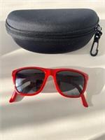 Burberry Unisex Polished Red Sunglasses Frame Square Folding Foldable Full Rim