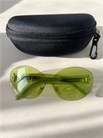 Burberry Transparent Light Green Sunglasses Frame Oval Plastic Rimless with Case