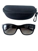 Burberry B4136 3001/11 Polished Black Rectangular Sunglasses Full Rim with Case