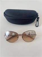 Burberry B 3054 1129/3D Arista Gold Cat Eye Sunglasses Full Rim 135mm