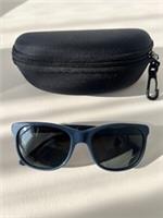 Burberry B4123 3355/87 Unisex Polished Blue Square Sunglasses 140mm Full Rim