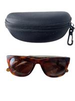 Burberry Polished Dark Tortoise Square Sunglasses Leopard Print Full Rim Frame