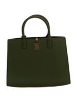 Burberry Women's Bag Green 100% Leather Tote New with tags