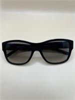 Burberry B 4136 3001/11 Sunglasses Women's Check Tips Black Grey Gradient Lens