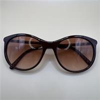 Burberry B4145 3403/13 Unisex Round Sunglasses Brown Frame Nova Check Arms
