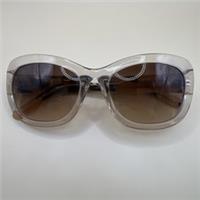 Burberry B4189 Polished Transparent Womens Butterfly Sunglasses | Scratch