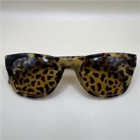 Burberry Square Sunglasses Tortoise Yellow Lens Leopard Print Frame & Lenses