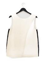 Burberry Women's Top UK 6 Cream Wool with Silk, Polyester Basic New with tags
