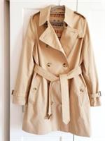 New Burberry Kensington Mid Length Honey Beige Trench Coat UK 10 US 8 &pound;1890 - 10 Regular