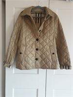 BNWT Burberry Women Frankby Quilted Jacket Coat with Inner Check Size Large &pound;980 - L Regular