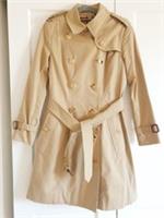 New Burberry Chelsea Honey Beige Mid Length Cotton Trench Coat UK 6 US 4 &pound;1890 - 6 Regular