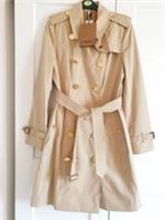 BNWT Burberry Chelsea Honey Beige Ltd. Ed Cotton Trench Coat UK 10 US 8 rrp&pound;1890 - 10 Regular