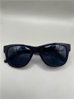 Burberry 4149 Blue Black Ombre Zebra Stripe Sunglasses Rectangular Women's