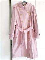 New Burberry Chalk Pink Kensington Cotton Trench Coat UK 16 US 14 &pound;1890 - 16 Regular